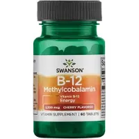 Swanson Health - Vitamin B-12 Methylcobalamin, 2500mcg Cherry - 60 tablets