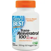 Doctors Best , Trans-Resveratrol 100, 60 Veggie Kapslar