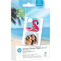 HP Sprocket 2x3 Premium Zink Förskurna Klistermärken, 30 Ark, Kompatibel med Sprocket Utskriftsmaskiner