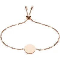 Fossil Klocka JF02898791 - Vattentålig 3 ATM - Kvartsrörelse - Guld läderarmband
