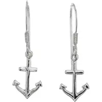 Silver Bar ankar hängande örhängen 30 mm 2214