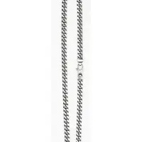 None Pansarlänk i oxiderat sterling silver 5 mm 50 cm OKSPAN150/50