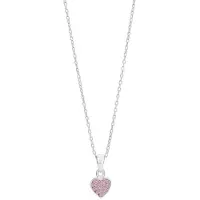 Nordahl Jewellery barn pink hjärt halsband 825 164