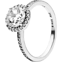 Pandora Round Sparkle Halo ring 196250CZ-50