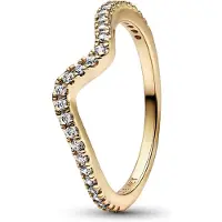 Pandora Timeless Ring Stackable Sparkling Wave ring 162539C01-50