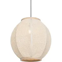 QAZQA Orientalisk pendellampa natur 46 cm - Rob