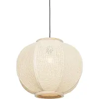QAZQA Orientalisk pendellampa natur 48 cm - Rob