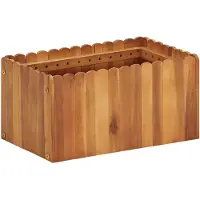 vidaXL Odlingslåda upphöjd 50x30x25 cm massivt akaciaträ