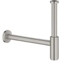 GROHE vattenlås 1 1/4, Supersteel för tvättställ