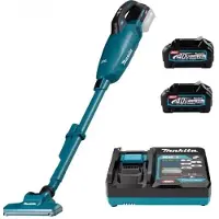Makita Trådlös dammsugare CL001GD202; 40 V; 2x2,0 Ah batt.