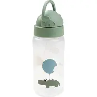 Done by Deer Vattenflaska m. Sugrör - 350 ml - Happy Clouds - Gr - - One Size - Vattenflaska
