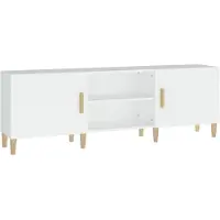 vidaXL Tv-bänk vit 150x30x50 cm konstruerat trä