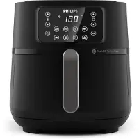 Philips 5000 Series HD9285 XXL Connected - Varmluftsfritös - 7.2 liter - 2000 W - mörkt silver/svart