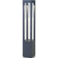 Faro LED pollare AGRA, Svart, Aluminium / grå / zink, Modern, LED-utomhuslampa