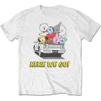Ginza.se BT21: Unisex T-Shirt/Here We Go (White) (Medium)