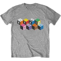 Ginza.se BT21: Unisex T-Shirt/Blocks (Grey) (Medium)