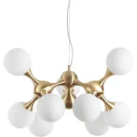 Ideal Lux Hänglampa Nodi, dimbar, Mässing / guld, Vardagsrum / matsal, Metall, Pendellampa