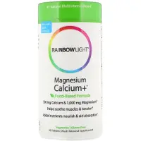 Rainbow Light Magnesium Calcium+, Variationer 90 tablets