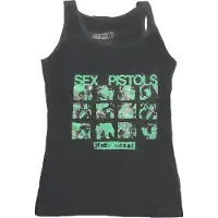 Ginza.se The Sex Pistols: Ladies Vest T-Shirt/Pretty Vacant (Black) (Small)