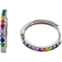 Silver Bar Pride 18mm örhängen 8641
