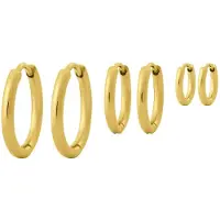Edblad Triple Pair Hoops örhängen Gold 125185 smyckeset