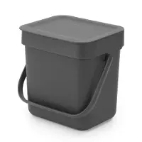 Brabantia Sort &amp Go-avfallskärl 3l Grå