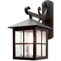 ELSTEAD Vägglampa utomhus Winchester BL19, Svart, Metall, Utomhusvägglampa
