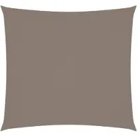 vidaXL Solsegel oxfordtyg fyrkantigt 5x5 m taupe