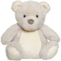 Teddykompaniet Gosedjur - Självlysande Björn - 23 cm - Grå - - One Size - Gosedjur