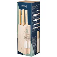 Opinel Parallèle 2402, 5-piece knife set incl. block