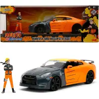 Jada Bil m. Figur - Naruto - Naruto &amp; 2009 Nissan GT-R (R35) - 1 - - One Size - Bil