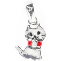 Silver Bar Bob the cat hängsmycke 14 mm 7091