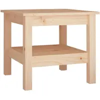 vidaXL Soffbord 45x45x40 cm massivt furu