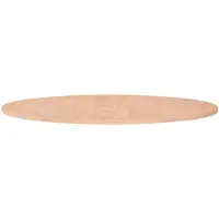 vidaXL Rund bordsskiva Ø90x1,5 cm obehandlat massiv ek
