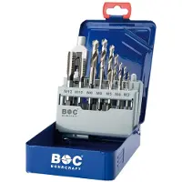 Bohrcraft Gängtappssats 3-12 Mm 16 Bitar
