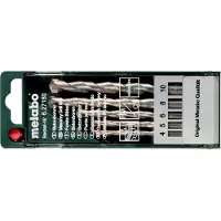 Metabo 627180000 Betong-spiralborr set 5 delar 4 mm, 5 mm, 6 mm, 8 mm, 10 mm Cylinderskaft 5 st