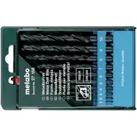Metabo 627158000 Metall-spiralborrset 10 delar 1 mm, 2 mm, 3 mm, 4 mm, 5 mm, 6 mm, 7 mm, 8 mm, 9 mm, 10 mm 10 st