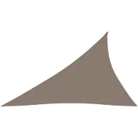 vidaXL Solsegel oxfordtyg trekantigt 3x4x5 m taupe