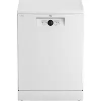 Beko BDFN26430W, Fristående, Full storlek (60 cm), Vit, Knappar, LED, 1,3 m
