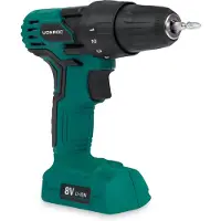 Vonroc Batteridriven borrmaskin 8V | Inkl. laddare och 50mm dubbel skruvbits