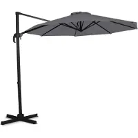 Vonroc Parasoll Bardolino 300cm – Premium parasoll | Grå