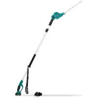 Vonroc Teleskopisk Häcksax 20V – Justerbart Blad, Klipp Höga Häckar Upp till 3 Meter, 40cm Bladlängd, Batteri Ingår Ej
