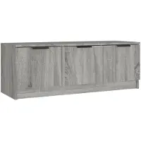 vidaXL TV-bänk grå sonoma 102x35x36,5 cm konstruerat trä