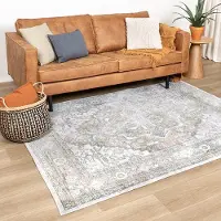 FRAAI Tvättbar matta | Nova Aztec olivgrön hos Volero | 140x200 cm | Polyester | Aztec | Rektangulär | Låg lugg