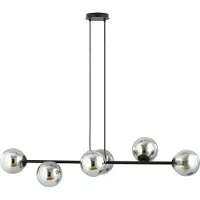 Emibig Hänglampa Glassy LIGHTING, dimbar, Svart, Vardagsrum / matsal, Glas, Modern, Pendellampa
