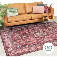 FRAAI Vintage matta | Imagine Medaillon röd hos Volero | 140x200 cm | Polyester | Medaljong | Rektangulär | Låg lugg