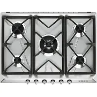 Smeg Sr975xgh 75 Cm Gashäll 5 Brännare