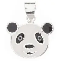 Silver Bar Panda hängsmycke 12 mm 6213