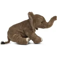 Living Nature Gosedjur - 25x14 cm - Elefant - Grå - - One Size - Gosedjur