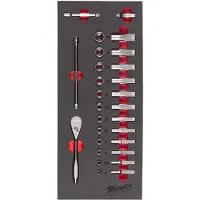 Milwaukee Verktygspaket  4932479824; 1/4''; 28 st.